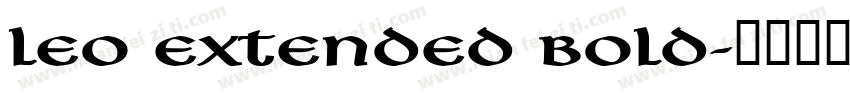 Leo Extended Bold字体转换